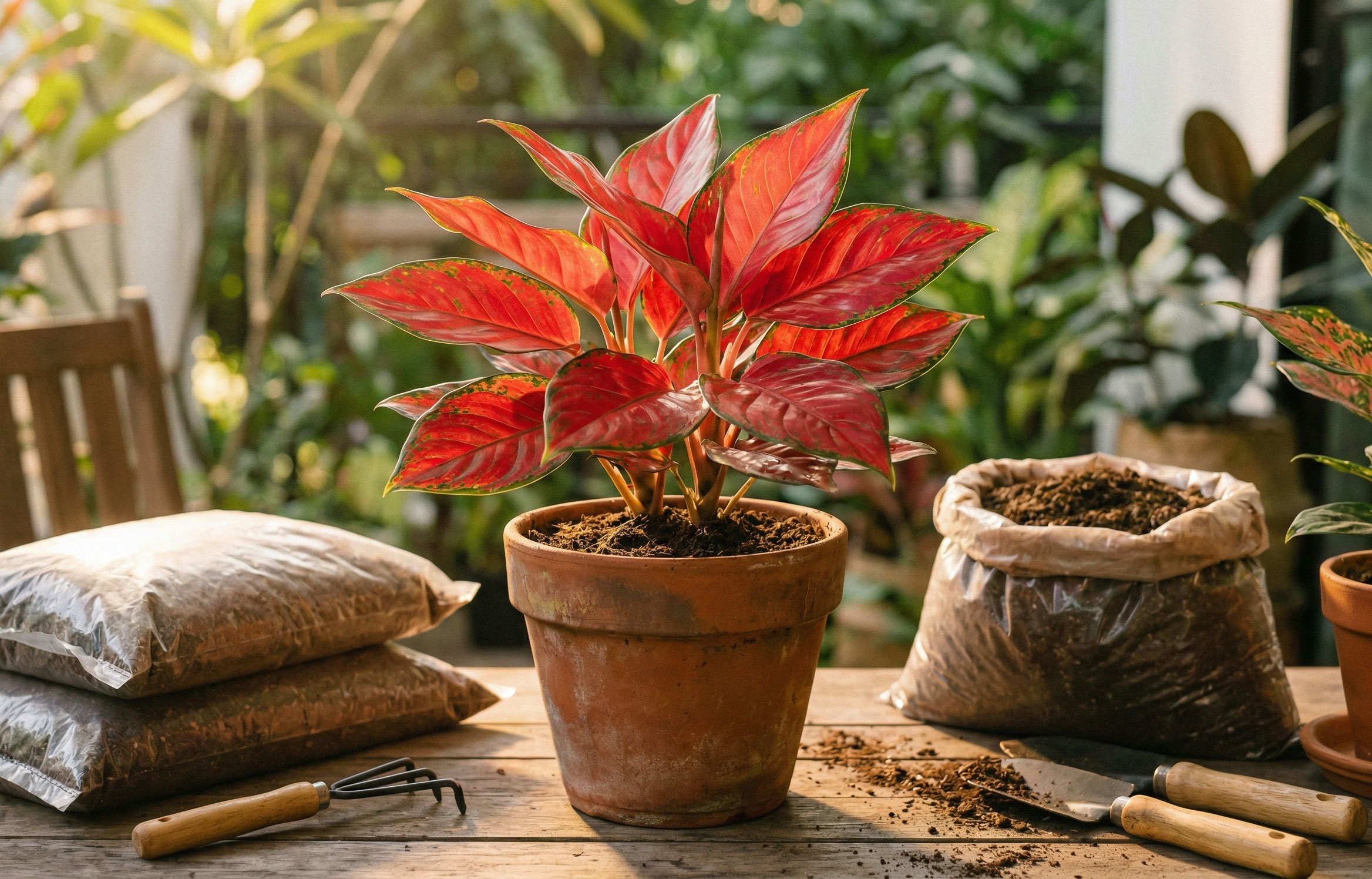 Koleksi Aglaonema Merah
