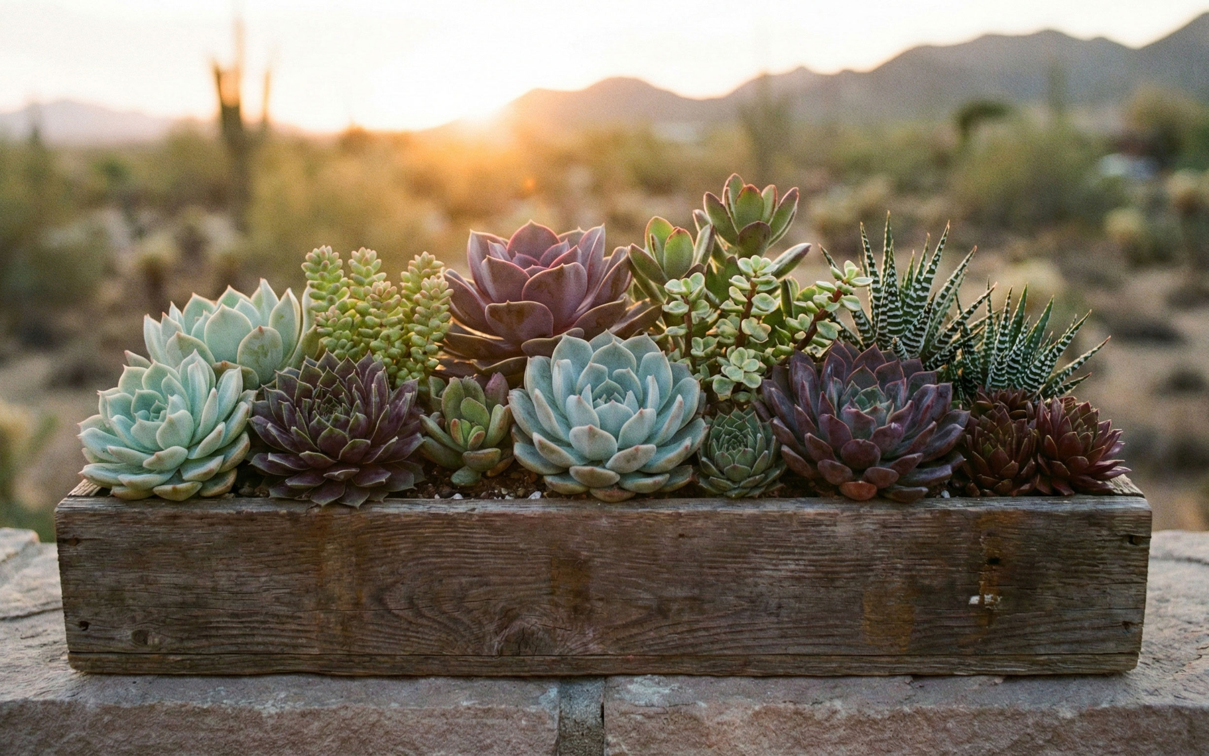 Koleksi Sukulen Berwarna Cerah
